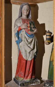 Malintrat, église, sainte Marguerite Malintrat, statue sainte Marguerite