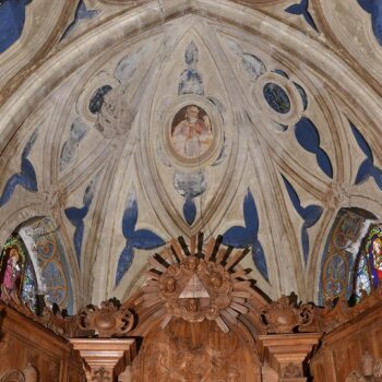 Malintrat, église, voûte du choeur Malintrat, église Saint-Pierre, voûte du choeur