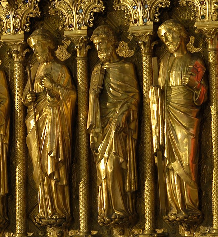 Cathédrale de Clermont, Maître autel de Viollet le Duc, détail apôtres