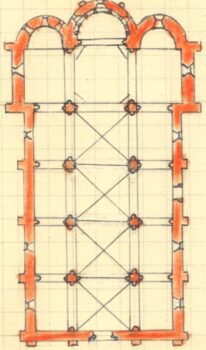 Eglise de Thuret, plan Bernard Craplet