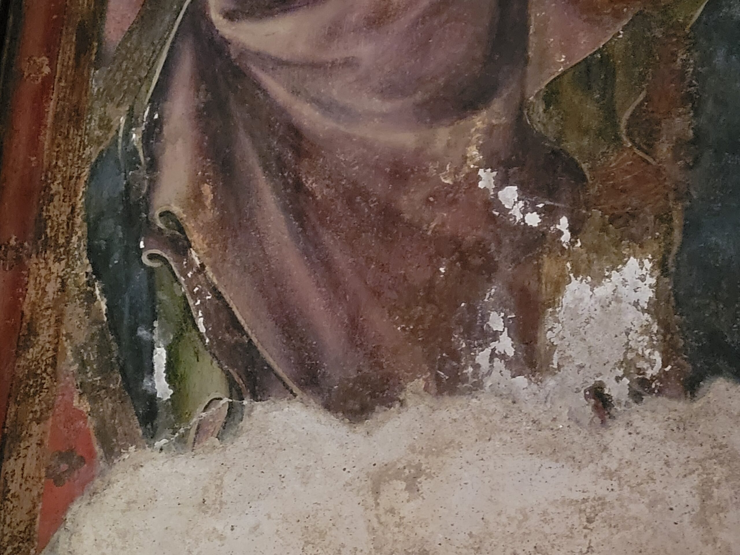 Cathédrale de Clermont, chapelle Sainte-Marie-Madeleine, peinture disparaissant
