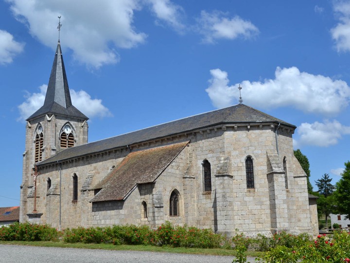 Montel-de-Gelat, église, vue générale