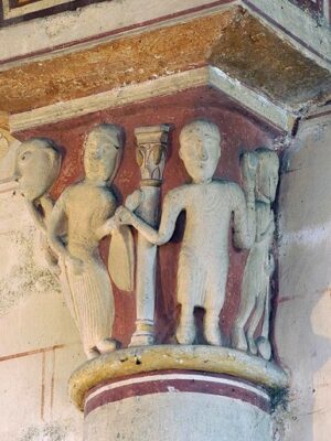 église de Thuret, chapiteau